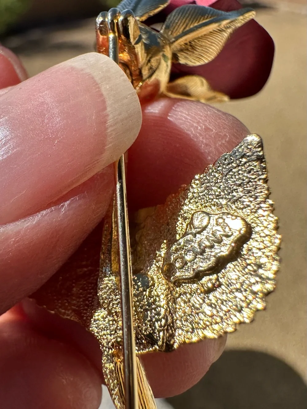 Vintage Giovanni Rose, Graduation Brooch, Signed Costume Jewelry, Mid Century